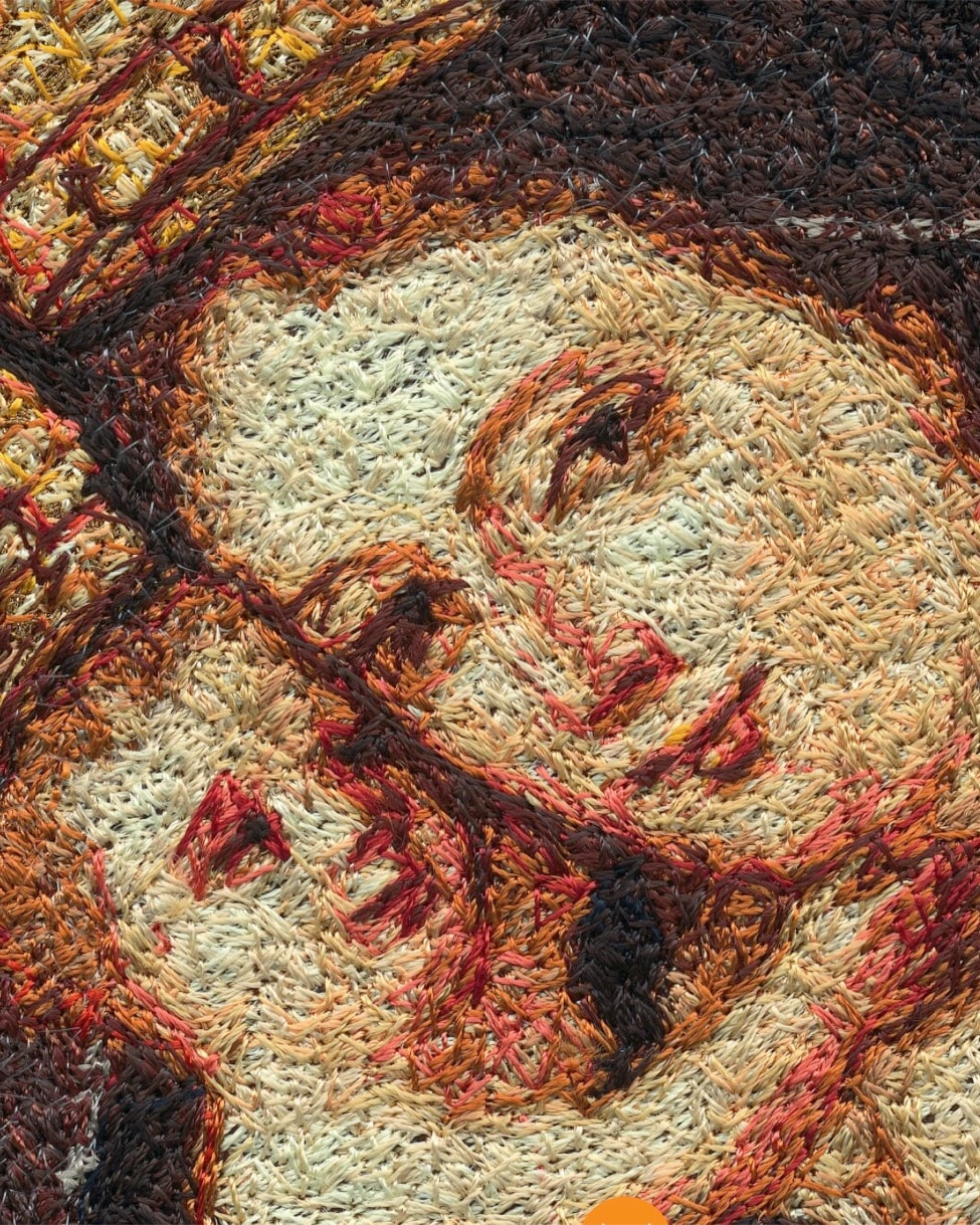 Placeholder: chenille-embroidered Madonna work (temporary preview image)
